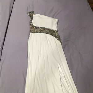 Long white gown
